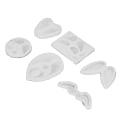 Miniatyrbillede 7 af 7: 6 stk Silikonform Engel Vinger Form Fleksibel Blød Genanvendelig Transparent Silikonform til DIY Håndværk Bage