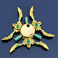 Miniatyrbild 1 av 9: Metallisk Färgglad Legering Fingertopp Gyro Fingerrotation Användbar Verktyg för Tryckreducering Descendant Demigod Bow 019