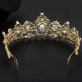 Miniatyrbillede 6 af 9: Krystal Bryllupskrone med Kam Parad Tiara Kroner Strass Krone