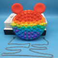Pikkukuva 1 / 5: Deratization Pioneer -laukku Silikoninen Säilytyslaukku Deratization Pioneer -lähettilaukku Lasten Koriste Mickey Rainbow