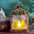 Miniatyrbild 8 av 8: Juldekorationer Retro Bärbar Liten Nattlampa Led Prydnader Julgransprydnader White-Snowman
