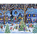 Miniatyrbild 1 av 4: 1000-bitars pussel julklapp ren snögubbe D