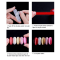 Miniatyrbillede 8 af 8: 10 stk. Neglekunst Akrylstrimler Display Transparent Manicure DIY Neglesalon Tilbehør 10 stk.