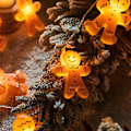 Miniatyrbillede 3 af 10: LED Peberkagemand Lyskæde Julepynt Juletræspynt 3M20led Battery