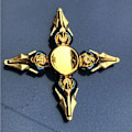 Miniatyrbild 1 av 9: Metallisk Färgglad Legering Fingertopp Gyro Fingerrotation Användbar Verktyg för Tryckreducering Zhao Yun Engine Heart 010