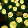 Miniatyrbillede 4 af 4: Solcelledækkede LED-lysstrenge med kugleformede lamper - 30 LED, 8 lysfunktioner