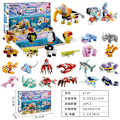 Miniatyrbilde 1 av 5: Juleteller Blind Box Barn Unicorn Liten Gul And Building Blocks Sanrio o