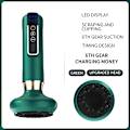 Miniatyrbilde 1 av 8: Elektrisk skrapeinstrument for lading, skraping, cupping og åpning av meridianer 6th gear green