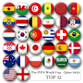 Miniatyrbillede 1 af 11: 32 stk. VM-flag broche