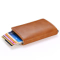 Miniatyrbilde 5 av 9: POP UP Lommebok med RFID-NFC Blokkering Kort Holder Veske Kassett Snap Button Red