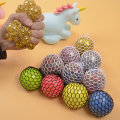 Miniatyrbild 5 av 6: Snygg Squishy Meshboll Stressboll Tryck Grape Balls Hand Fidget Leksak Sensorisk Rolig Leksak