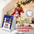Miniatyrbilde 5 av 5: Julekalender med nedtelling til jul 2023 - 100 dager til jul - skrivebords kalender 1