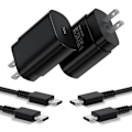 Miniatyrbillede 2 af 5: 25W super hurtig opladerhoved egnet til Samsung Note10/s10/s20 mobiltelefon PD oplader Type-C port white Charger+cable