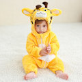 Miniatyrbillede 1 af 6: Flannels Pyjamas til Børn - Dyre Jumpsuit giraffe S（66-70cm）