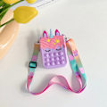 Miniatyrbilde 1 av 5: Pop-it Regnbue Unicorn Veske for Jenter purple