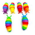 Miniatyrbillede 1 af 6: Kompression legetøjs puslespil børnelegetøj Snegl plet, larve, krebs, farve tilfældig Small snot worm