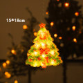 Miniatyrbilde 1 av 9: LED Julepynt Snømann Vindu Dekorasjon Lampe Ferie Atmosfære Små Fargede Lys A
