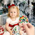 Miniatyrbilde 7 av 7: Julediamanter Maleri Nøkkelring DIY Håndlaget Spot Drill 5D Akryl Henger Ornament C