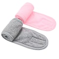 Miniatyrbilde 3 av 9: Hårbånd Dobbelt Lag Konfinering Hodeplagg Vask Ansikt Hårbånd Løping Fleece på En Side Hårbånd 2pcs Color Random