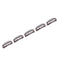 Miniatyrbilde 5 av 8: 50 stk 6 Tips 6 Tenner Parykk Snap Clip Metall Rustfritt Stål Hårclips for Parykker Hårextensjon Mørk Brun