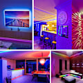 Miniatyrbilde 6 av 6: Bluetooth Musikk 5050 LED Stripe Lys Fleksibel Tape RGB Lys 5 M