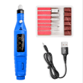 Miniatyrbilde 1 av 8: Elektrisk fil, elektrisk neglfil, 6 deler inkludert Blue