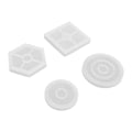 Miniatyrbillede 6 af 7: 4 stk. Harpiks-Korkunderlag-forme Kvadrat, Hexagon, Rund DIY Håndværk Tyk Anti-Deformation Silikon-Korkunderlag-form til Kopper