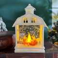 Miniatyrbilde 4 av 8: Julepynt Retro Bærbar Liten Nattelampe LED-pynt Juletrepynt Bronze-Elk