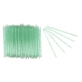 Miniatyrbillede 1 af 8: 100 stk. Neglepleje Cuticle Pusher Død Hudfjernelse Manicure Pedicure Cuticle Rengøringspinde Grøn