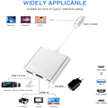 Miniatyrbild 3 av 7: USB C-HDMI-adapter 4K HUB Typ C-adapter