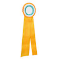 Miniatyrbillede 2 af 8: Generøs Ribbons Rosette Badge Pin Vinder Medalje Klasse Trofæ Pris Gul