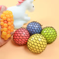 Miniatyrbild 1 av 6: Snygg Squishy Meshboll Stressboll Tryck Grape Balls Hand Fidget Leksak Sensorisk Rolig Leksak