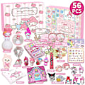 Miniatyrbillede 1 af 5: Jule-nedtællings Blind Box Børns Enhjørning Lille Gul And Byggeklodser Sanrio Melody