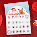 Miniatyrbillede 7 af 7: Guld Jule-nedtællingskalender Gaveæske DIY Perle Armbånd Advent Juletræ Blind Box H