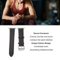 Miniatyrbild 5 av 6: Smartwatchband, Armband i Läder, Smartwatchtillbehör för IOS Watch Series SE 8 7 6 5 4 3 2 1 42mm 44mm 45mm Svart
