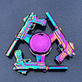 Miniatyrbild 1 av 9: Metallisk Färgglad Legering Fingertopp Gyro Fingerrotation Användbar Verktyg för Tryckreducering Colorful Pistol 140