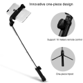 Miniatyrbild 5 av 10: Trådlös Bluetooth Selfie Stick Stativ Fjärrkontroll