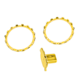 Miniatyrbilde 4 av 7: Dekorative aksentringer for Xbox Elite Series 2-kontroller Matt krom Bytteknapper Reservedeler Gull
