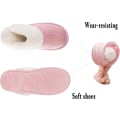 Miniatyrbillede 8 af 10: Dames Hjemmesko Vinter Varme Memory Foam Fluffy Slip-on /Anti-Skid Sål, Hjemmesko Indendørs Og Udendørs Pink 38.5/40 EU