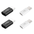 Pikkukuva 1 / 5: 2-pakkauksen Micro USB - USB-C-sovitin, musta