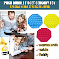 Miniatyrbild 3 av 6: Pop it Fidget Toys - LILA Bubble Push Pop Toy CE Lila