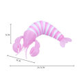 Miniatyrbillede 2 af 10: Stor Lysende Hummer Dekompressionslarve Sneglen Puslespil Trykaflastning Fingerspids Eksotisk Interaktivt Legetøj Pink (Luminous Slug)