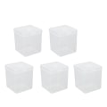 Miniatyrbild 2 av 5: 5-pack Smink Svampfodral Flerfunktionellt Transparent Dammsäkert Bärbart Puderpuff Förvaringspåse för Hemma Resor