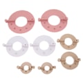 Miniatyrbild 7 av 8: 8-pack Pompom Maker-set Förbättra Effektiviteten Fluff Bollvävare för DIY Ull Stickning Hantverk