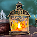 Miniatyrbild 6 av 8: Juldekorationer Retro Bärbar Liten Nattlampa Led Prydnader Julgransprydnader White-Snowman
