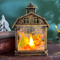 Miniatyrbilde 7 av 8: Julepynt Retro Bærbar Liten Nattelampe LED-pynt Juletrepynt Bronze-Elk