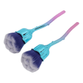 Miniatyrbilde 2 av 6: 2 stk Negle Støv Børster Rengjøring Rose Håndtak Neglekunst Støv Børster for Makeup Pudder Rouge