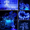 Miniatyrbild 2 av 3: Ljusslingor, Gritin 15 M/49 ft 150 LED Julbelysning Utomhus/Inomhus Dekorationer blue 15M