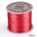 Miniatyrbilde 1 av 5: Fargede elastiske tråder, krystalltråd, perletråd, armbåndstråd, -60 meter vevd armbånd DIY Watermelon Red