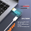 Miniatyrbild 6 av 7: Typ C Hona till 7,9 mm Adapter Stödjer Upp till 100W Typ C PD Snabbladdningsadapter för Laptop